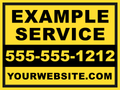 Custom Contractor Yard Signs – 18" x 24" – Double-Sided – Two-Line Design